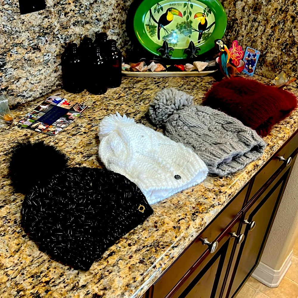 Knit Beanie Bundle of 4